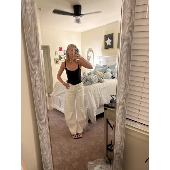 SKIMS Fits Everybody Lace Cami Bodysuit in Onyx Black Size Small - Picture 12 of 12